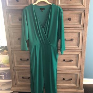Express Emerald Green Jumpsuit